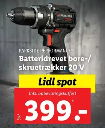 Batteridrevet bore-/ skruetrækker 20 V