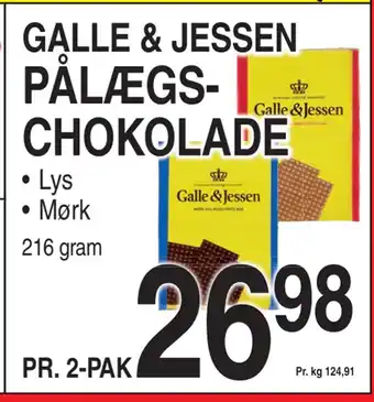 ABC Lavpris PÅLÆGSCHOKOLADE tilbud