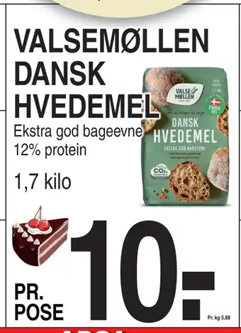 ABC Lavpris VALSEMØLLEN DANSK HVEDEMEL tilbud