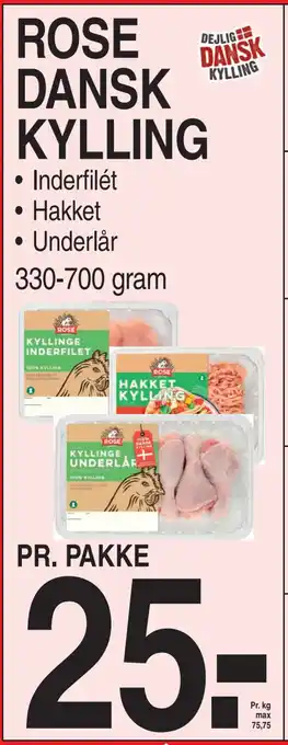 ABC Lavpris ROSE DANSK KYLLING tilbud