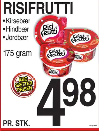 ABC Lavpris RISIFRUTTI tilbud