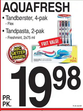 ABC Lavpris AQUAFRESH tilbud