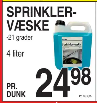 SPRINKLERVÆSKE