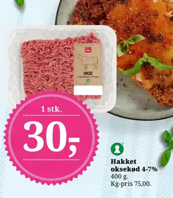 Dagli'Brugsen Hakket oksekød 4-7% tilbud