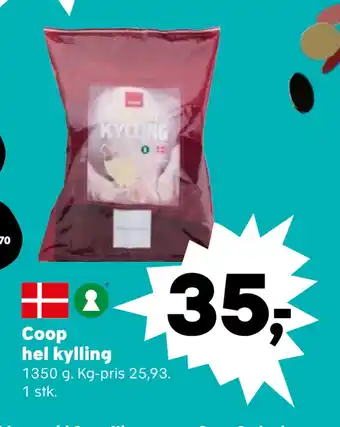 Kvickly Coop hel kylling tilbud