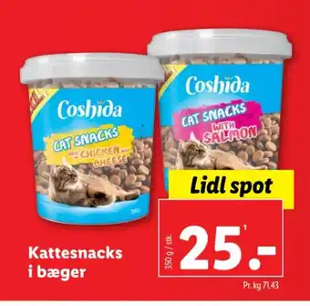 Kattesnacks i bæger
