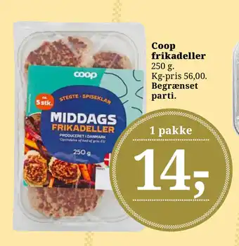 Dagli'Brugsen Coop frikadeller tilbud