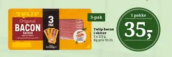 Dagli'Brugsen Tulip bacon i skiver tilbud