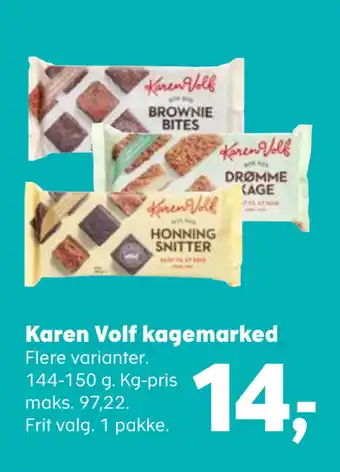 Kvickly Karen Volf kagemarked tilbud