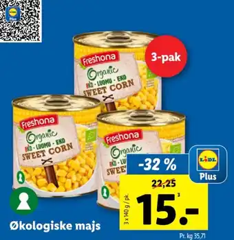 Lidl Økologiske majs tilbud