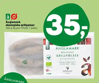 Kvickly Änglamark økologiske grillpølser tilbud