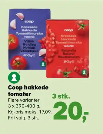 Kvickly Coop hakkede tomater tilbud