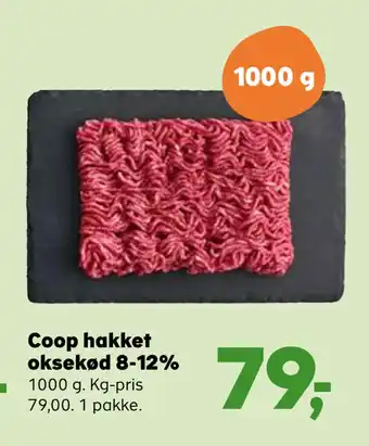 Kvickly Coop hakket oksekød 8-12% tilbud