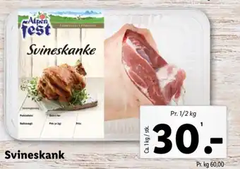 Lidl Svineskank tilbud