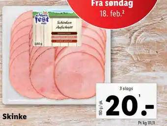 Lidl Skinke tilbud
