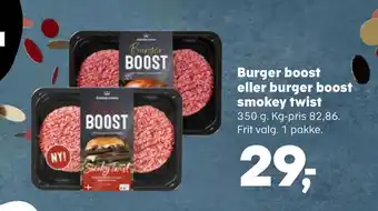Kvickly Burger boost eller burger boost smokey twist tilbud