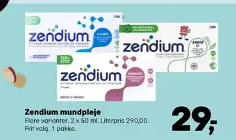 Kvickly Zendium mundpleje tilbud