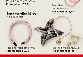 Kvickly Smykker eller hårpynt tilbud