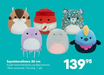 Kvickly Squishmallows 30 cm tilbud