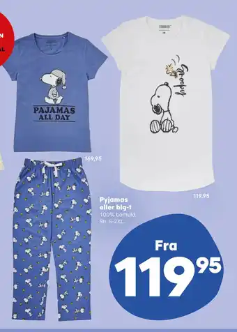 Kvickly Pyjamas eller big-t tilbud