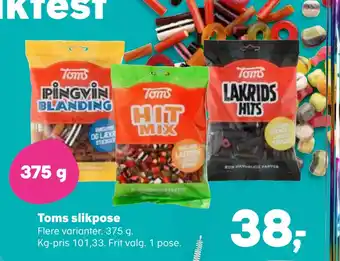 SuperBrugsen Toms slikpose tilbud