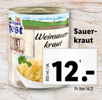 Lidl Sauerkraut tilbud
