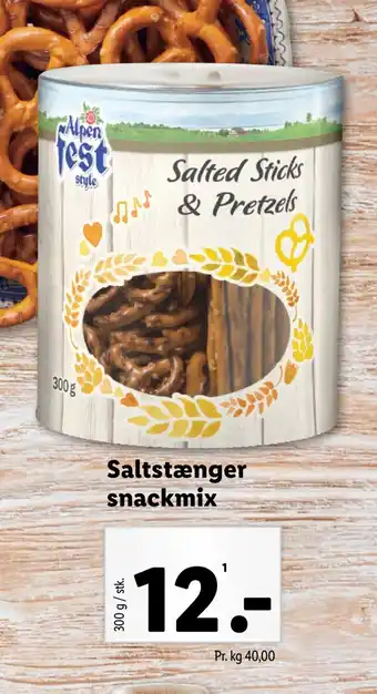 Lidl Saltstænger snackmix tilbud
