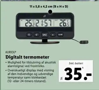 Lidl Digitalt termometer tilbud