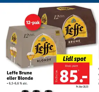 Lidl Leffe Brune eller Blonde tilbud
