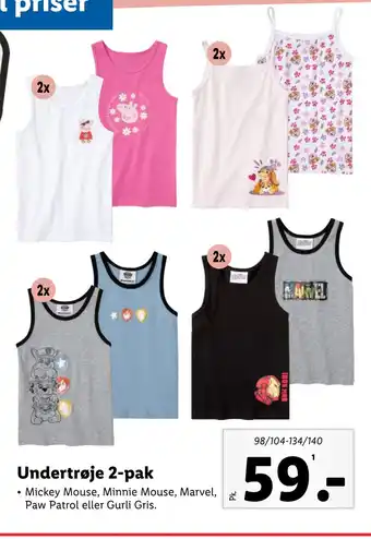 Lidl Undertrøje 2-pak tilbud