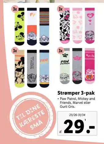 Lidl Strømper 3-pak tilbud