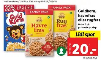 Guldkorn, havrefras eller rugfras