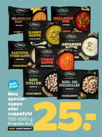 Netto Mou specialsuppe eller suppefyld tilbud
