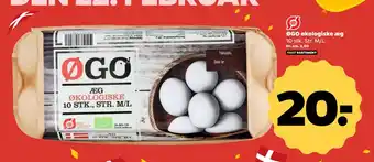 Netto ØGO økologiske æg tilbud