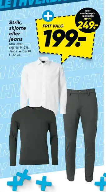 Bilka Strik, skjorte eller jeans tilbud