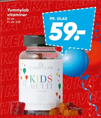 Bilka Yummylab vitaminer tilbud