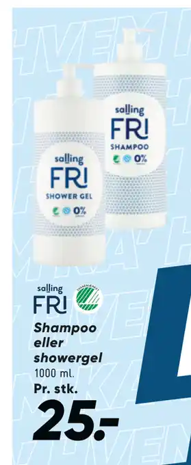 Bilka Shampoo eller showergel tilbud