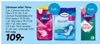 Bilka Libresse eller Tena tilbud