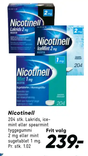 Bilka Nicotinell tilbud