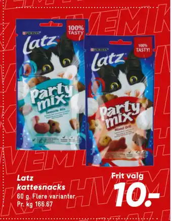 Bilka Latz kattesnacks tilbud