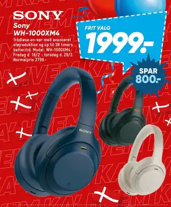 Bilka Sony WH-1000XM4 tilbud
