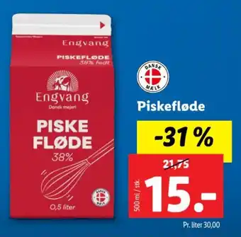 Lidl Piskefløde tilbud