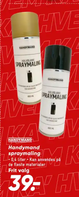 Bilka Handymand spraymaling tilbud