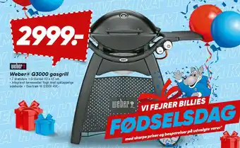 Bilka Weber Q3000 gasgrill tilbud