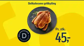 Føtex Delikatessens grillkylling tilbud