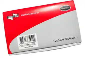 Harald Nyborg MITSUTOMO Hæfteklammer 12 x 6 mm tilbud