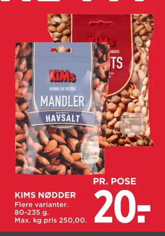 MENY KIMS NØDDER tilbud