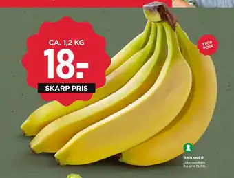 MENY BANANER tilbud