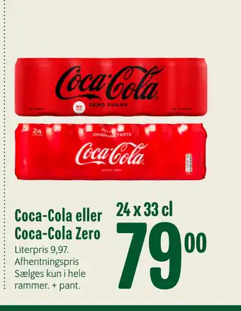 Min Købmand Coca-Cola eller Coca-Cola Zero tilbud