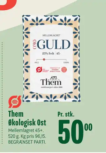 Min Købmand Them Økologisk Ost tilbud